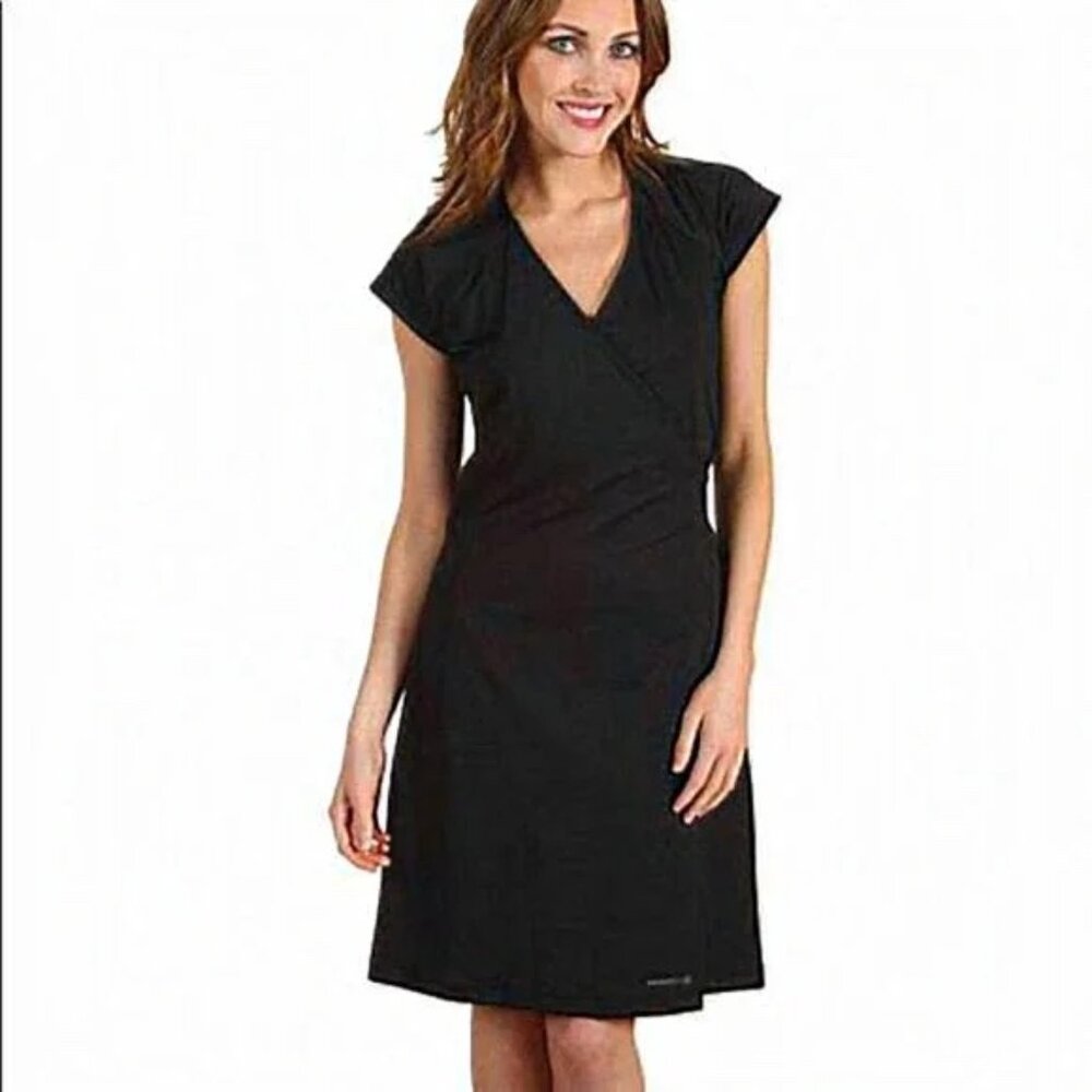 Merrell black opti wick wrap dress